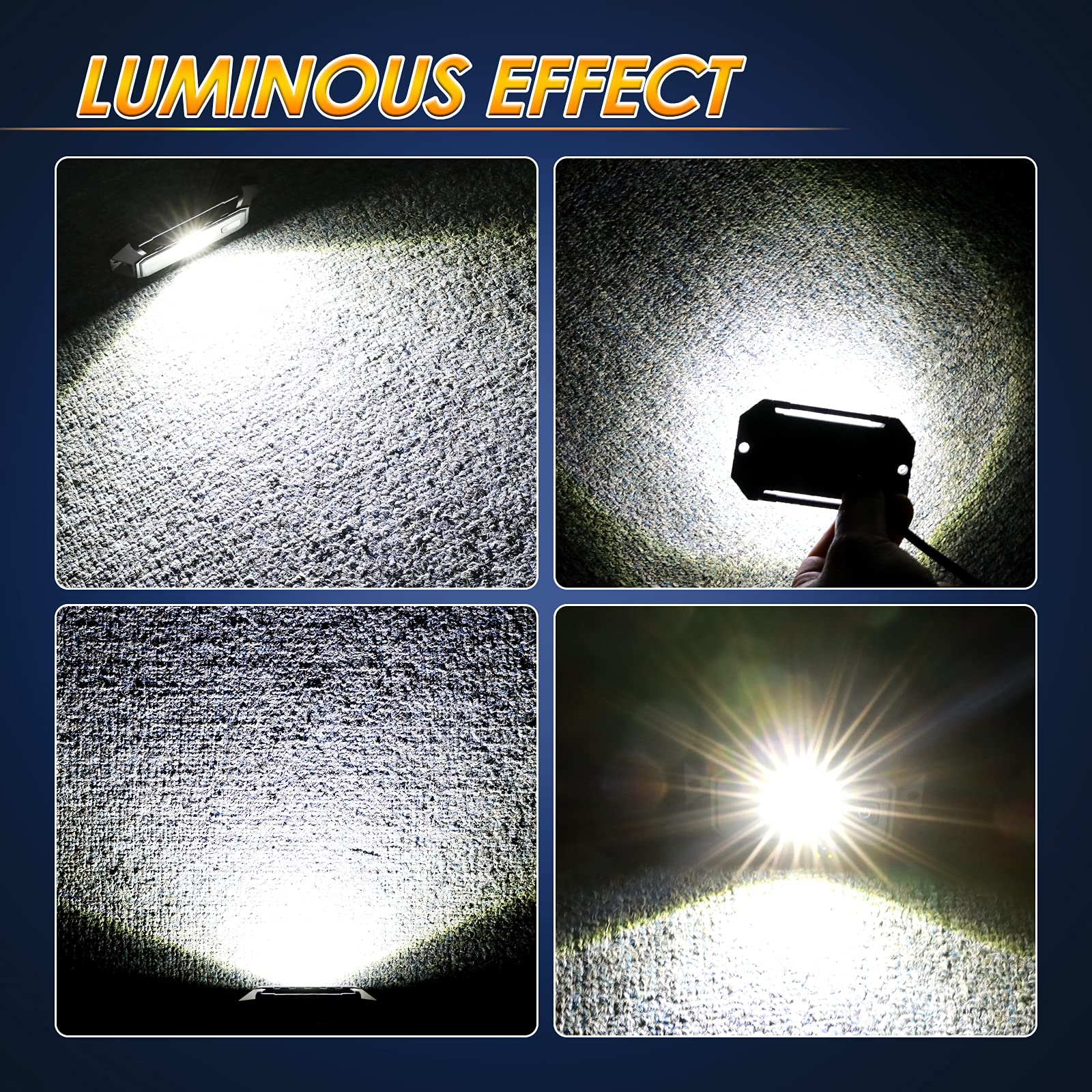 小物 Light LED Dome Light, ROADOR UTV Interior Dome Light w/Switch 12V